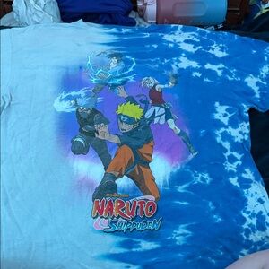 Naruto Shippuden Blue Tie-Dye T-Shirt